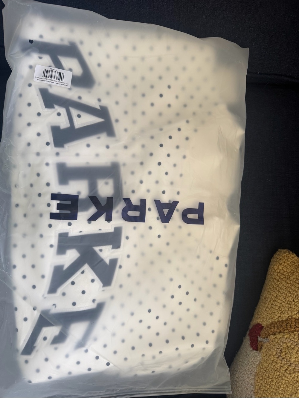 Parke Polka Dot Varsity Mockneck